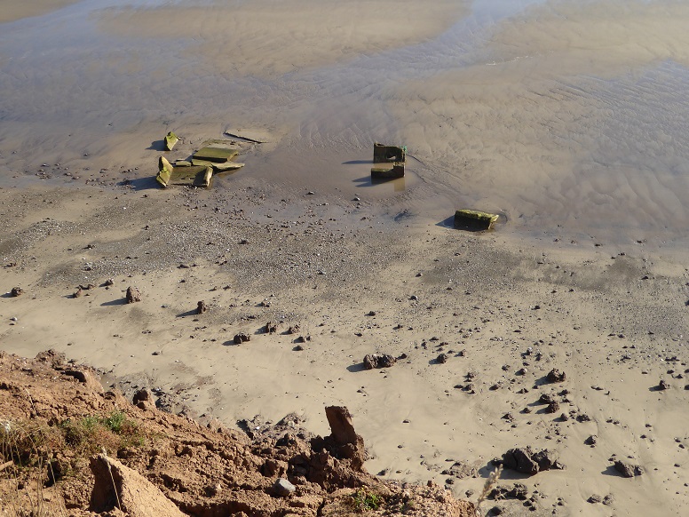  Hilston beach pillbox (remains): 2 September 2017 