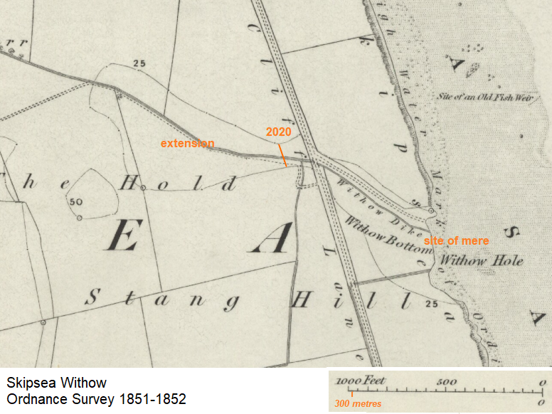  Skipsea Withow, East Yorkshire (OS map 1851-1852) 