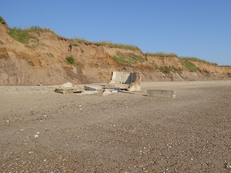  pillbox south of Barmston outfall: 23 June 2022 