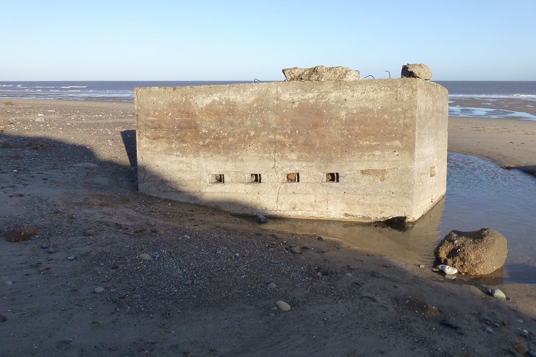  inverted pillbox at south of Easington: 2 January 2014 