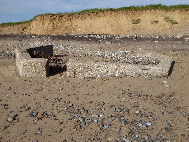  inverted pillbox at south of Easington: 16 June 2021 