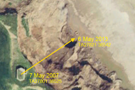  Ringbrough south pillbox (Google Earth): 7 May 2007 