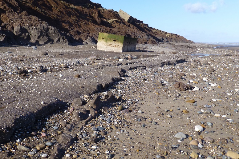  pillbox at East Newton (on beach): 16 February 2014 